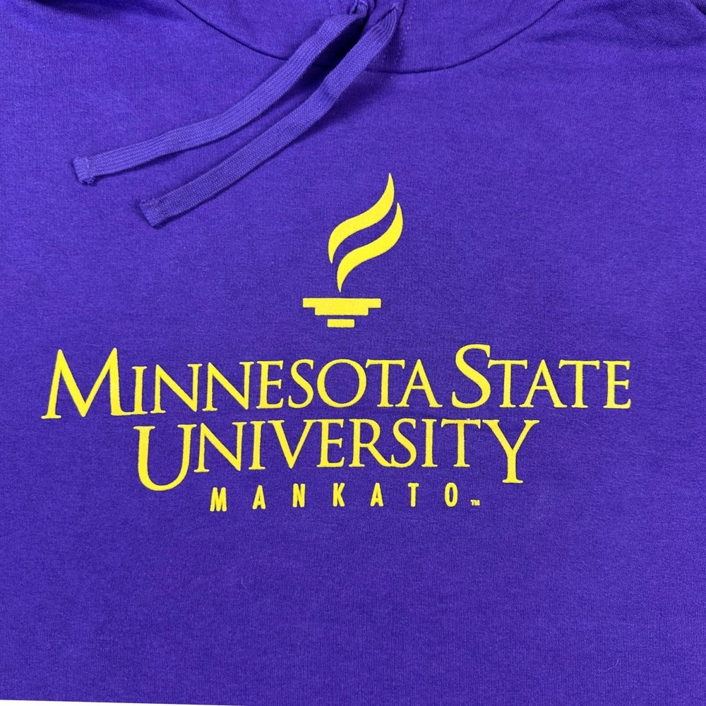 Minnesota State University Mankato Hoodie Men Large Purple‎ Cozy Sweatshirt New - Picture 2 of 9
